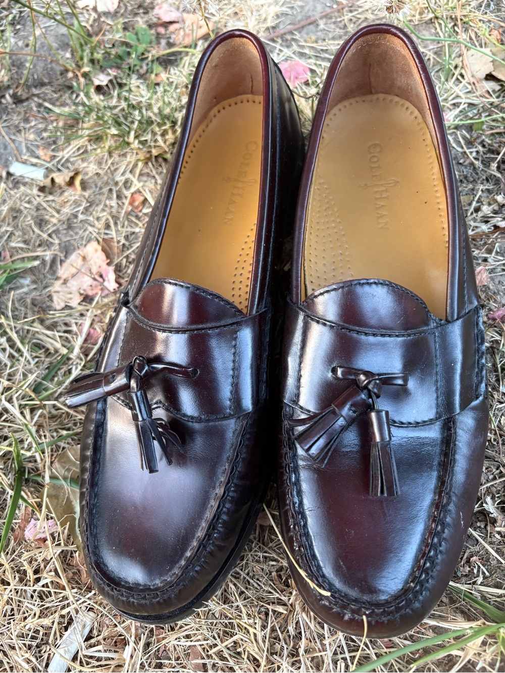 Cole Haan Men's Burgundy Tassel Loafers